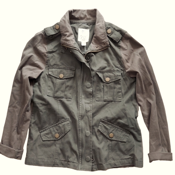 Full Tilt Jackets & Coats Full Tilt Army Green Utility Jacket Size